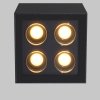 Nowoczesna lampa zewnętrzna sufitowa LED kwadratowa metalowa grafitowa Ares MAYTONI O309CL-L8GF3K
